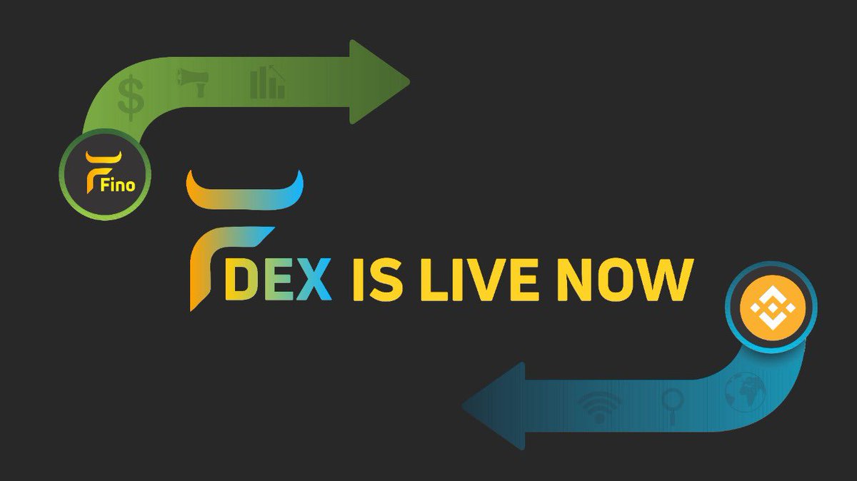 🔸FDEX is Live Now🔸

Link: dex.finodao.com/#/swap

#AutoStake #Auto #Earn #Rebase #1000xgem #BSC #BSCGemsAlert #Fino #libero #Titano #FORK #BSCGem #BNB #Binance #busd #FinoDAO #Coingecko #FinoTools #FDEX