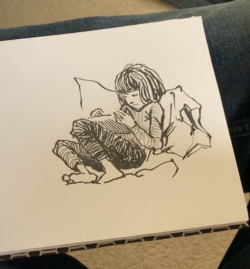 The drawing in question and one of Blake's. Don't see it. Also I find it discouraging that so few people know Quentin Blake's name and think Dahl did the drawings. 