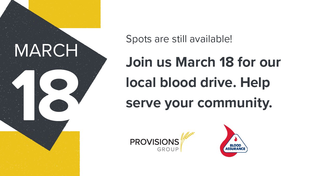 We've got a few spots left for the PG Blood Drive. Blood Assurance is the sole provider of blood, plasma, and platelets for Williamson Medical Center. 

ow.ly/p3Eb50IfcSt

#teambuilding #savelives #franklintn #downtownfranklin #tennessee #bloodassurancefranklin