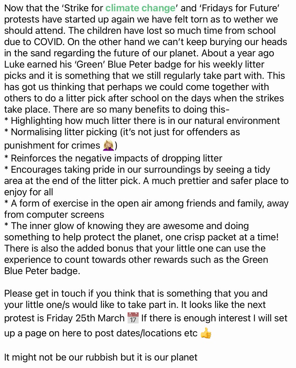 CorrinMason21's tweet photo. Anyone up for a bit of litter picking?! https://t.co/KoTMqu3jdb