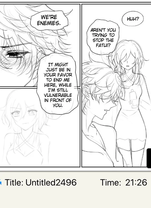 Crying over 10+ more hours of line art to do

#chilumiwipwednesday 