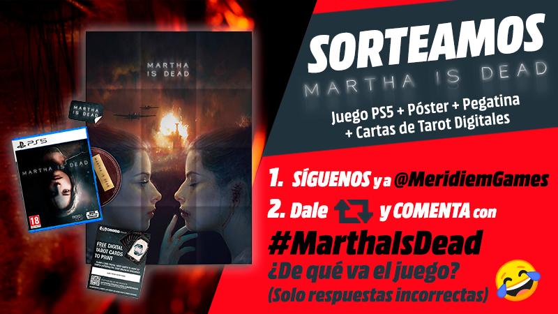 MediaMarktGames's tweet photo. 💥𝗦𝗢𝗥𝗧𝗘𝗔𝗭𝗢💥 Juegazo 𝗠𝗮𝗿𝘁𝗵𝗮 𝗜𝘀 𝗗𝗲𝗮𝗱 para 𝗣𝗦𝟱😱

✴️Síguenos y a @MeridiemGames
✴️Haz RT y comenta con #MarthaIsDead ¿De qué va el juego? (Solo respuestas incorrectas) 🤣

Píllatelo ya👉 https://t.co/oMNnmU6LLu
🚨 Participa 𝗦𝗢𝗟𝗢 𝗛𝗢𝗬 10/3 🚨 #Sorteo https://t.co/B9GeYvmNJZ