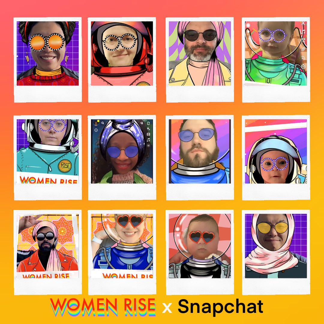 GM ☀️ ❤️ How cute is the Women Rise family using our <a href="/Snapchat/">Snapchat</a> filter to celebrate Women’s History Month!

The giveaway closes tomorrow! Tell us what cause you are RISING for and don’t forget to use #WomenRiseIWD ✨ 

Filter: snapchat.com/unlock/?type=S…