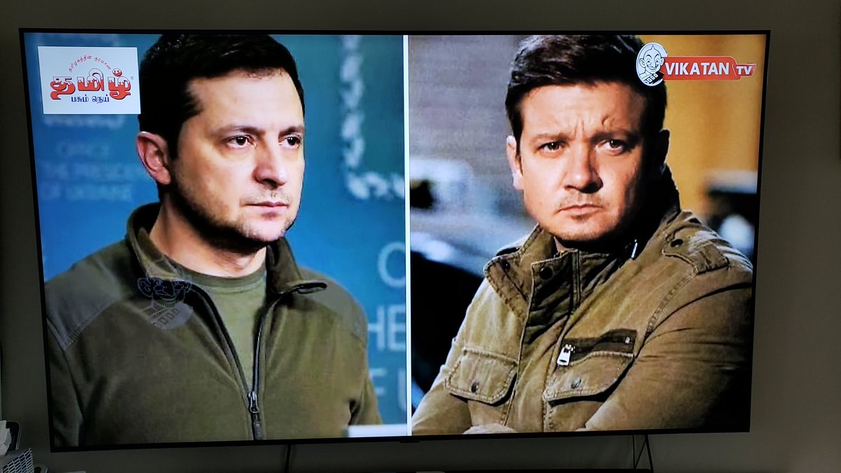 sathishsv's tweet photo. Best part of today's imperfect show, Jeremy Renner's guest appearance
#IPS #ImperfectShow #ipsvikatan
 @CforCibi
@saranram 

@JeremyRenner  - Yo Jacket on Sale.
https://t.co/aloDQ2m47R https://t.co/HuW2kB7oRJ