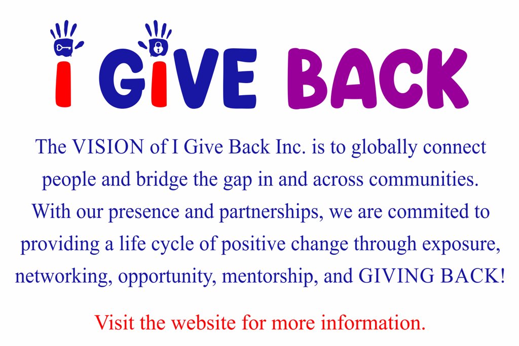 igivebackusa's tweet image. The vision is simple…

igivebackusa.org #igiveback