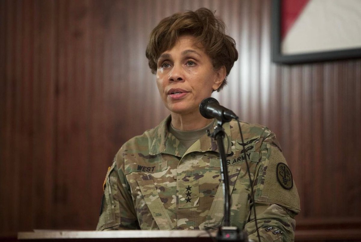 REPOST @she_vets_it⁠
March, Women’s History Month.  ⁠
On Tuesday, February 9, 2017 Lt. Gen Nadja West was honored in an official ceremony formalizing her promotion to three-star general, making her the first African-American woman to achieve that rank in the United States Army.