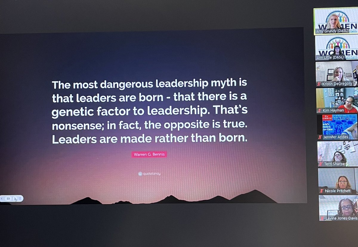 Great session with <a href="/AmyMGrundy/">Amy M. Grundy Ed.D.</a> and Ann Little! #womenleadDE @UD_DASL