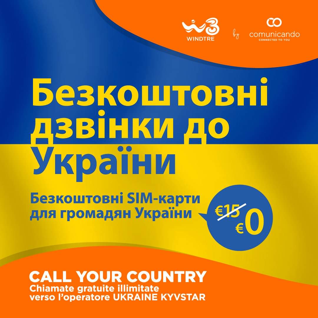 UkraineHelpIT's tweet photo. A #Bari negozio di @WindTreOfficial lancia una speciale promozione telefonica per rifugiati ucraini.
Info https://t.co/IJvTz3m947

#UkraineInfoHelp #UkraineWar https://t.co/dakYxo0O5N