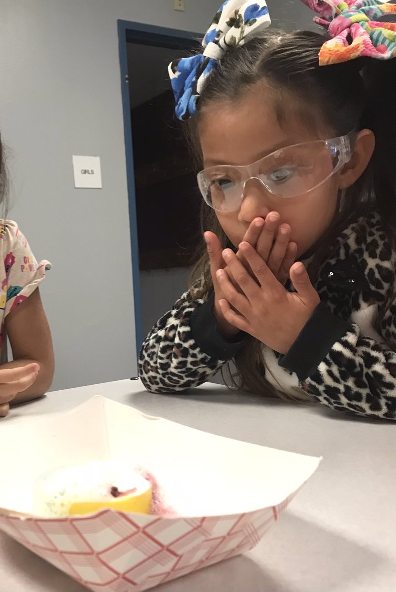 ChrisGibsonSTEM's tweet photo. Pre-K scientists in the STREAM Lab today made lemon volcanos! @SFAGators #BISDpride https://t.co/im7JnIPy87