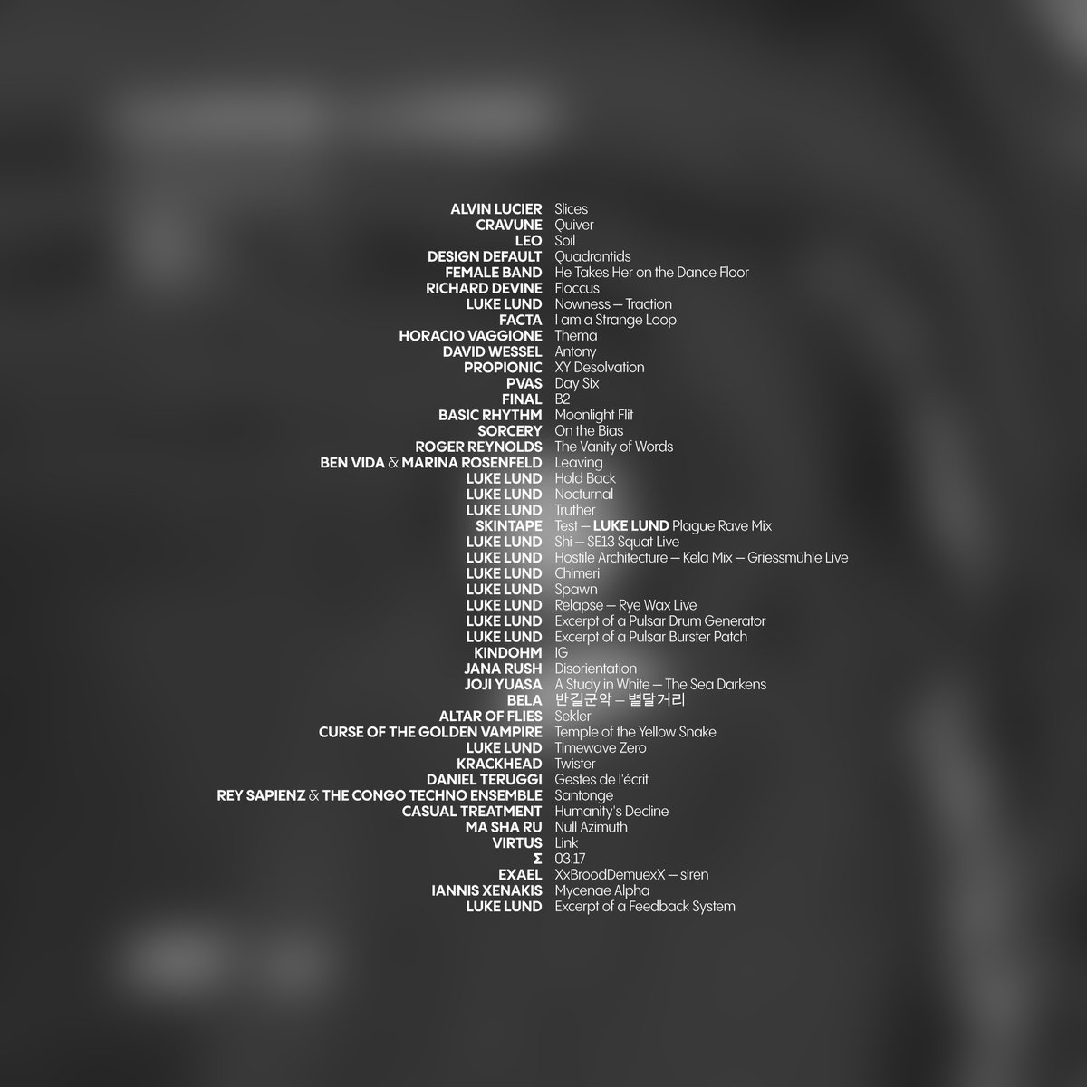 Max respect for all the creators for the melontwister beats and 'scapes

@cravune <a href="/DesignDefault_/">Design_Default</a> <a href="/facta_music/">Facta</a> <a href="/janarush312/">Jana Rush</a> <a href="/JKBroadrick/">Justin K Broadrick</a> @kindohm <a href="/merlin_ettore/">Merlin Ettore</a> <a href="/ReySapienz/">Rey Sapienz</a> <a href="/skintapemusic/">skintape</a> <a href="/TeruggiD/">Daniel Teruggi</a> <a href="/__youth____/">YOUTH</a> <a href="/901editions/">901 Editions</a> ...