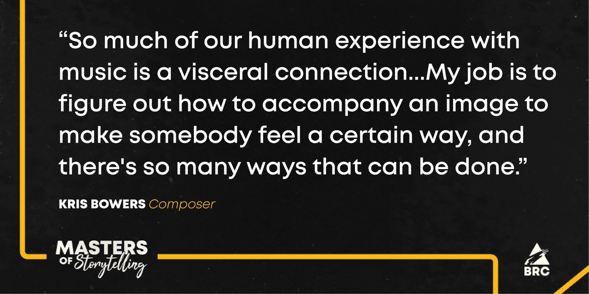 BRCArts's tweet photo. EP3 of #MastersofStorytelling is out! In this episode, Maya talks to Emmy Award-winning composer and pianist @krisbowersmusic about his craft, how he views jazz as a way of life, and the visceral experience of tying sound to story. Listen now: https://t.co/Kq0fIobEel https://t.co/mZCaOSGj3f