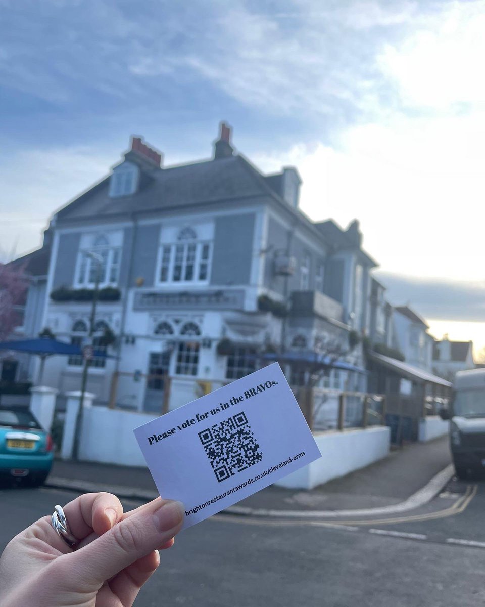 theclevelandbtn's tweet photo. There’s still time to vote for us in the @bravofoodawards! But be quick! Choose from: Best team - Best local - Best Sunday Roast - or pick them all! https://t.co/Cohygdkdee 🤞🏼
#BRAVO2022 #BrightonRestaurantAwards #TheCleveland #TheClevelandBrighton #LoveYourLocal #BrightonPub https://t.co/Inj4tNkfVT