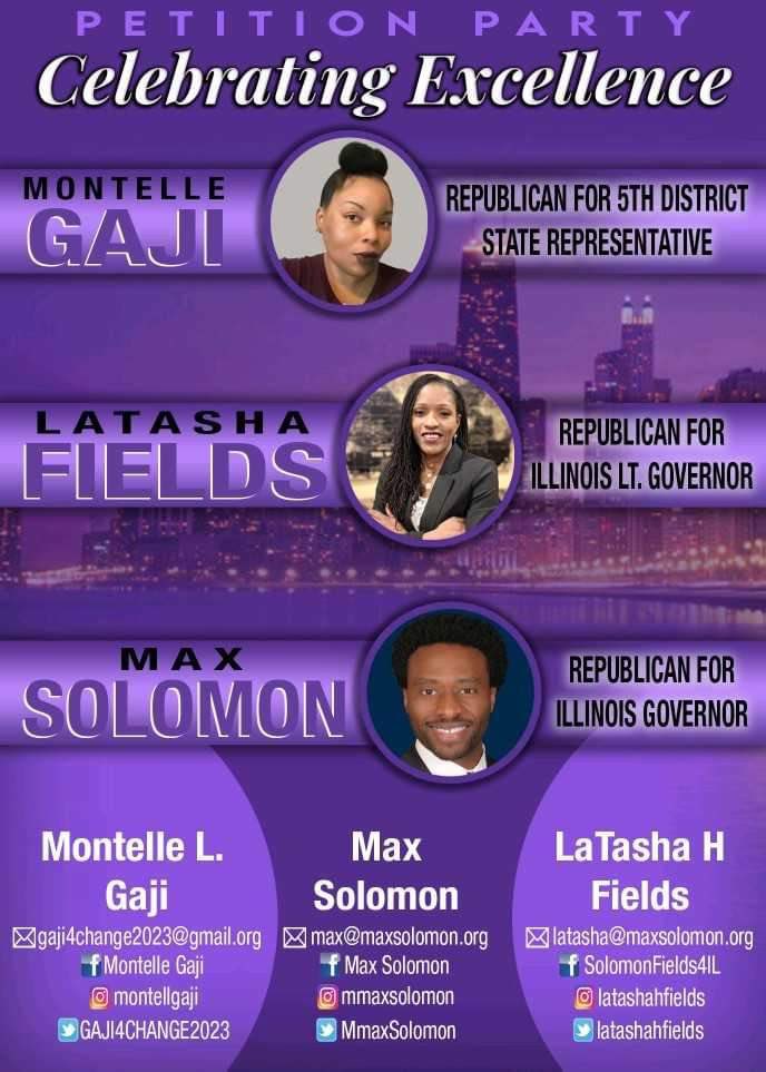 Msdebra_01's tweet photo. SAVE THE DATE 📌 Friday 3-11-22
Celebrating Excellence! Join Us
🎉Petition 🎉 Party 🎉 Meet The Candidates @MmaxSolomon @LatashaHFields @lasoteamg33
#Chicago #CookCountyIL
#TeamSolomonFields4IL👊🏽 https://t.co/IUr1DmPZyV