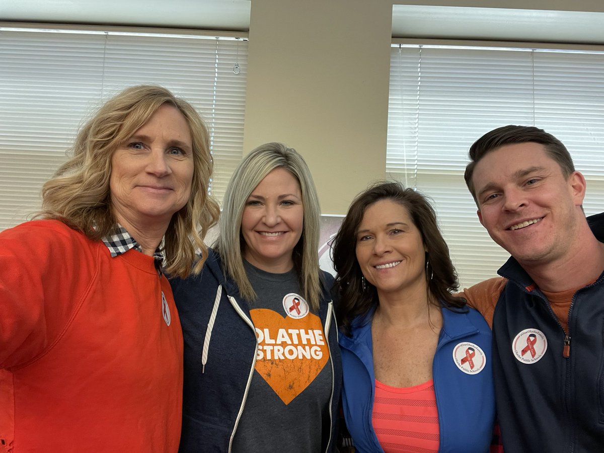 ON Feeder Coaches supporting Olathe East #OneOlatheFamily 🧡💙🧡