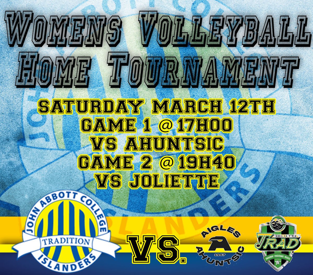 Weekend of Volleyball Tournaments: 
***don't forget about the time change Saturday night***