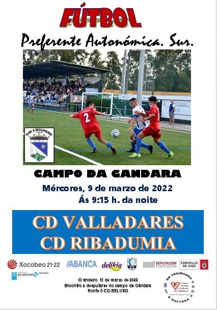 Carlos_sc 🦴 (@granatepcf) on Twitter photo 🔜⚽ Hoy miércoles se juegan estos 3 partidos de #PreferenteGalicia que le afectan y mucho al <a href="/PontevedraCFSAD/">Pontevedra CF 🦴</a> "B" 🇱🇻
✅ Con estos partidos,se pone al día la liga y restarían 2 jornadas.
<a href="/UmiaCF/">umiacf</a>
🆚
<a href="/ClubJuvCambados/">Club Juventud Cambados</a>
<a href="/VillalongaFC/">Villalonga FC</a>
🆚
<a href="/cdmoana1/">cdmoana oficial</a>
<a href="/cdvalladares/">C.D. Valladares</a>
🆚
<a href="/cd_ribadumia/">CDRibadumia</a> 🔜⚽ Hoy miércoles se juegan estos 3 partidos de #PreferenteGalicia que le afectan y mucho al <a href="/PontevedraCFSAD/">Pontevedra CF 🦴</a> "B" 🇱🇻
✅ Con estos partidos,se pone al día la liga y restarían 2 jornadas.
<a href="/UmiaCF/">umiacf</a>
🆚
<a href="/ClubJuvCambados/">Club Juventud Cambados</a>
<a href="/VillalongaFC/">Villalonga FC</a>
🆚
<a href="/cdmoana1/">cdmoana oficial</a>
<a href="/cdvalladares/">C.D. Valladares</a>
🆚
<a href="/cd_ribadumia/">CDRibadumia</a>