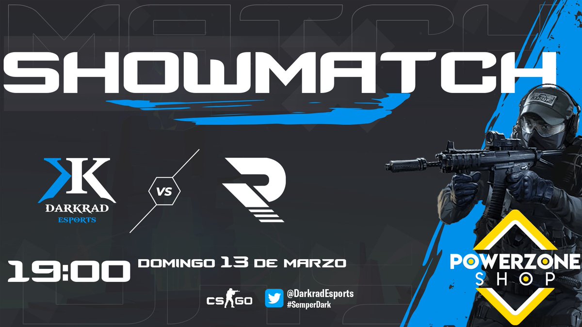 DarkradEsports's tweet photo. Este domingo tenemos algo especial. Nuestros chicos de CSGO se enfrentarán a @raccoons_gg en un showmatch especial organizado por uno de sus patrocinadores @PowerZoneShop 
Será BO3 espectacular. No os lo perdáis en su canal de Twitch
https://t.co/E6vs8SimrE https://t.co/RVoKFjzdp5