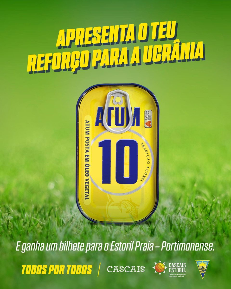 B24PT's tweet photo. Estoril vai oferecer bilhetes para o jogo contra o Portimonense em troca de alimentos para ajudar as vítimas da Ucrânia. https://t.co/8z1ZGwX3hD