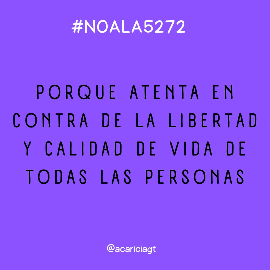 Informarnos es fundamental para ejercer nuestros derechos, ahora más que nunca debemos difundir sin miedo nuestros derechos. 

#NoALa5272 #AcariciaGT #SonDerechosHumanos