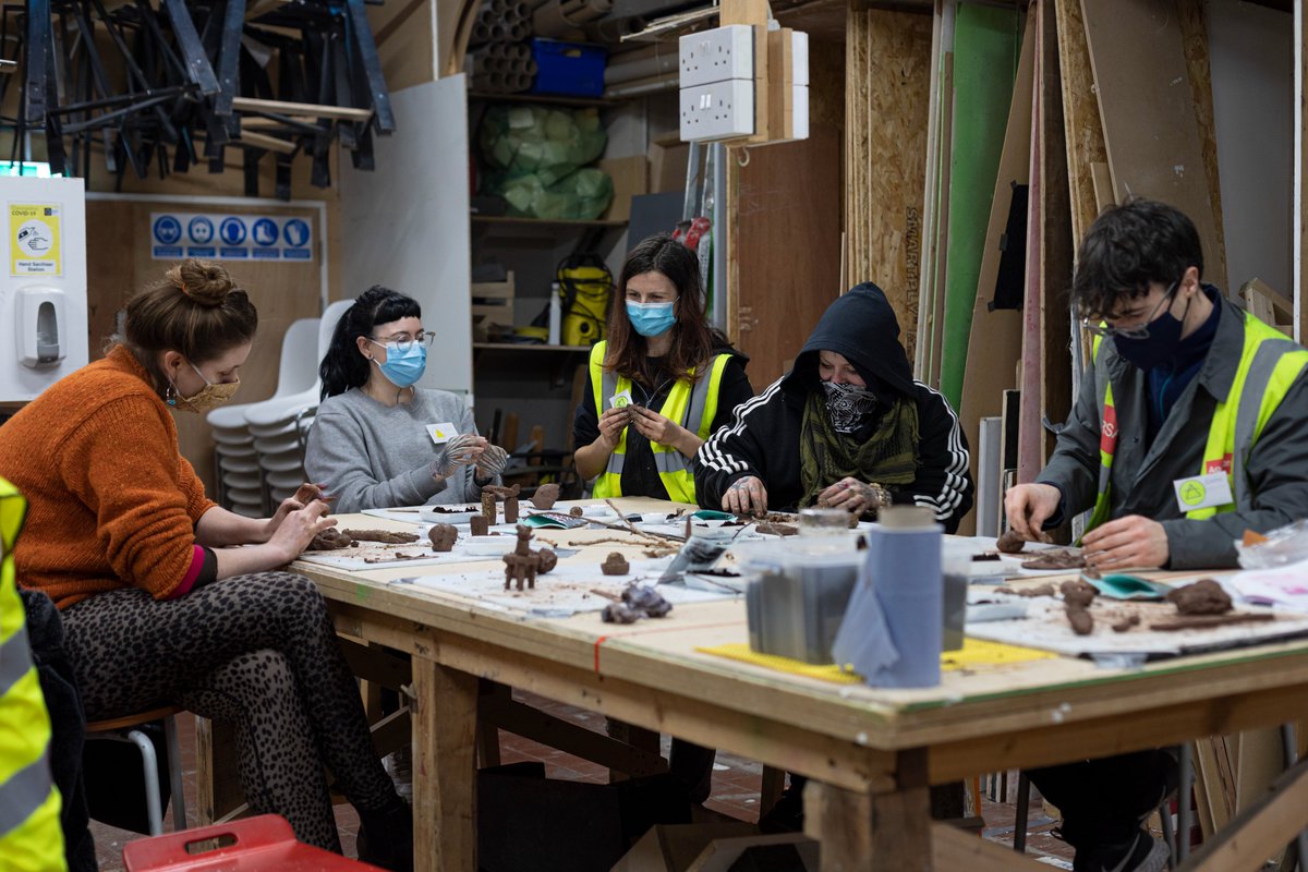 Grayzila's tweet photo. #HiVisWitches will be working our constructive magic in Belfast for @ImagineBelfast &amp; Limin-Alley
  
@MeganSorkaScott #SaraSerpilli 

Photos by #saraserpilli https://t.co/ih3FMCM1PM