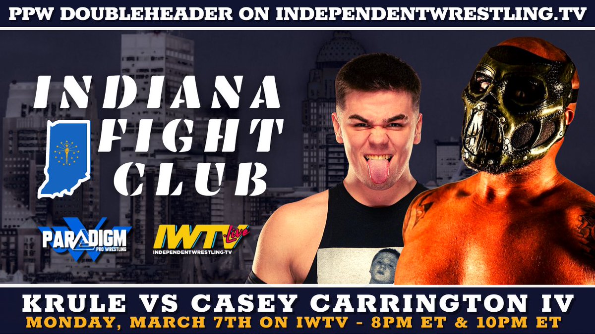 ParadigmProWres's tweet photo. #PPWIndiana is now available on @indiewrestling VOD!
💥 Tom Lawlor & BJJ wiz Dustin Leonard have arguably the best UWFi Rules fight in PPW history
💥MLW National Champion Alex Kane comes HOME to face Lord Crewe
💥Deathmatch sensations collide under UWFi Rules
💥KRULE debuts https://t.co/M16Yf9FESQ