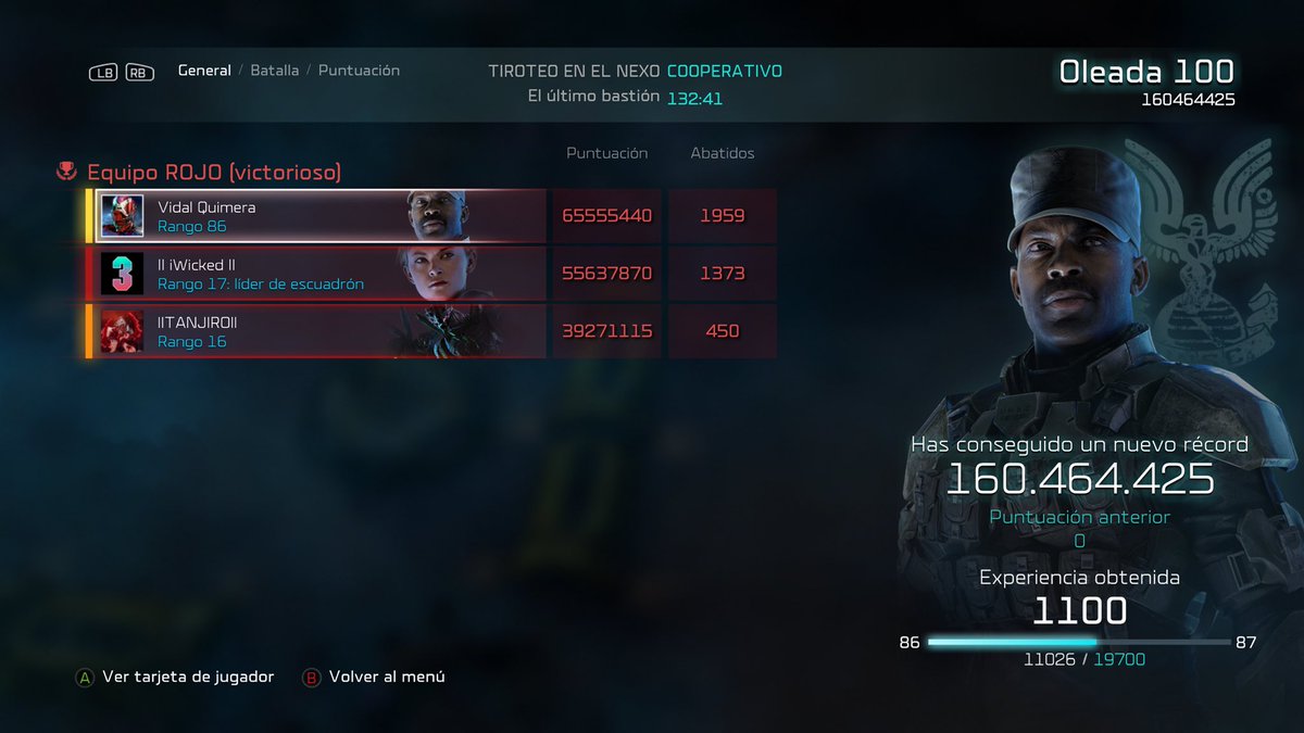 VidalHalo's tweet photo. Oleada 100, tiroteo en Halo Wars 2 con @Wiickedkid 
Próximo objetivo, subir al nivel máximo lv99
#halo #halowars #HaloInfinite #halowars2 https://t.co/3jfUT7RG6i