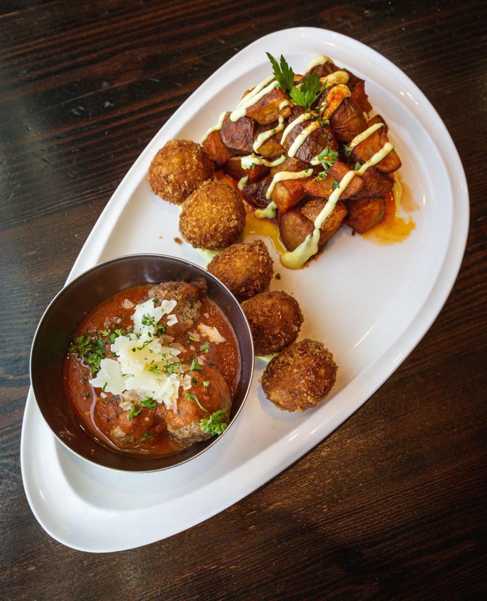 Happy #NationalMeatballDay! Add some Ham Croquettes and Fierce Potatoes too so your meatballs don't get lonely 😉