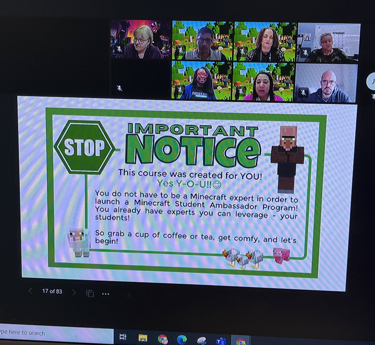 Learning with students and having them share leadership skills is powerful! #MinecraftEdu  #msasponser