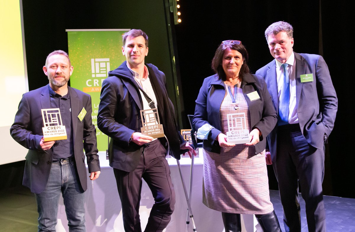eiffage's tweet photo. #BenoitdeRuffray, PDG d’#Eiffage, a remis le prix dirigeant/dirigeante lors des @FederationCREPI Awards 🏆
Une belle opportunité de valoriser tous ceux qui s'engagent pour la #réinsertion professionnelle : un engagement sociétal et #social auquel nous sommes fiers de contribuer. https://t.co/vzpkwyiL6X