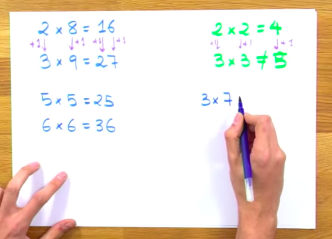 CcBcnMvd's tweet photo. Ja m'agradava molt aquest repte (en principi de pràctica de taules) que han explicat el @CaellesMarc i l'Alba T. al #formaths d'avui (https://t.co/br7aye5y1w)
A partir, d'una observació feta per una de les mestres assistents m'agrada encara més!
Què passa amb nombres de 2 xifres? https://t.co/ckOKAf76TL