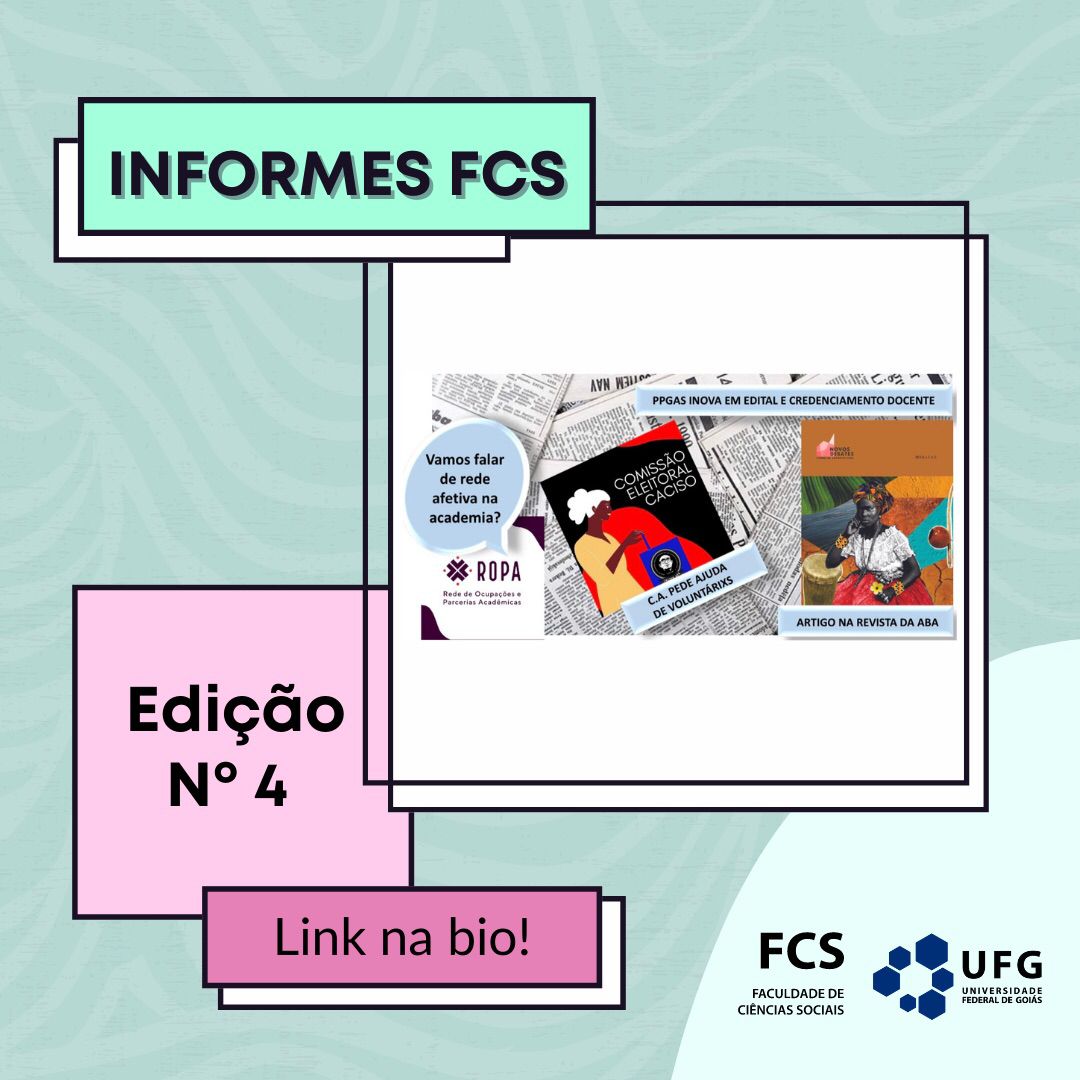 fcs_ufg's tweet photo. Já está no ar a 4º edição do Informes FCS.

O boletim busca trazer notícias sobre a comunidade acadêmica da Faculdade de Ciências Sociais.

https://t.co/891vxE85ug

#ufg #informesfcs https://t.co/2y8xpaEdvi