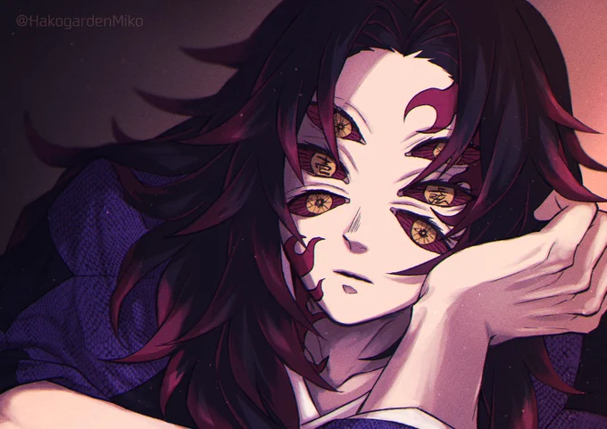 髪下ろしてる黒死牟殿アンニュイver👼 