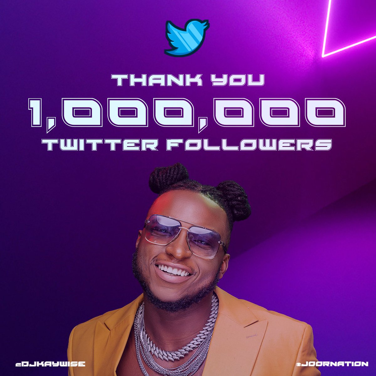 djkaywise's tweet photo. 1 Million Followers 😍 I Love y’all ❤️🙏 1M Naira to celebrate #JoorNation 🌎 https://t.co/Q8jsRwQYLr