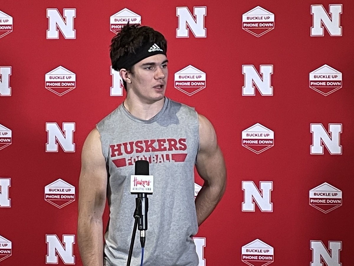 mitchsherman's tweet photo. “I don’t think it can hurt this team to have a deep quarterback room,” says redshirt freshman Heinrich Haarberg. https://t.co/xUgaobOPoQ