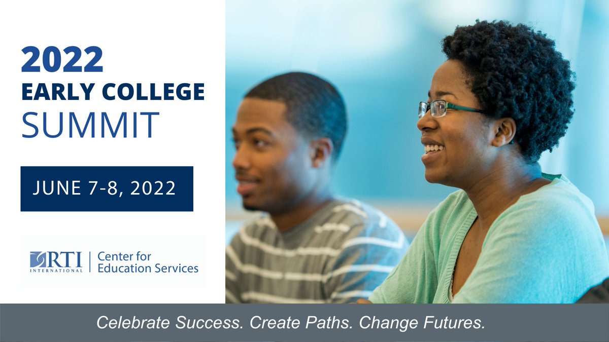 stacycostello's tweet photo. Join our 2022 Early College Summit on June 7-8! Bring your school team for a two-day event focused on current research, early college best practices, and networking with peers. Register today here: https://t.co/oYKQ1QOQaL  #EarlyCollege #EarlyCollegeSummit https://t.co/4XkoNZwprM