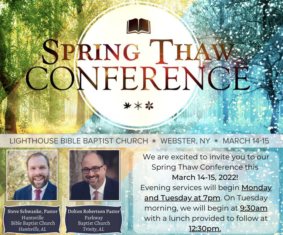 lbbc_webster's tweet photo. We are excited to invite you to our Spring Thaw Conference, March 14-15th, 2022! https://t.co/1YZJ0D0quo