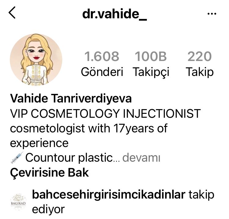 Degerli estetik uzmanları ve estetisyenler lütfen bu sayfayı ve ismi sağlık bakanlığına ve istanbul göç idaresine şikayet ediniz. Bu gecici ikamet izni ile kaçak mekanlarda estetik operasyonlar yapıyor. Sizlerin emeğini çalılıyor.sadece 5 dk ayırın ve şikayet ediniz. Bu sahtekar