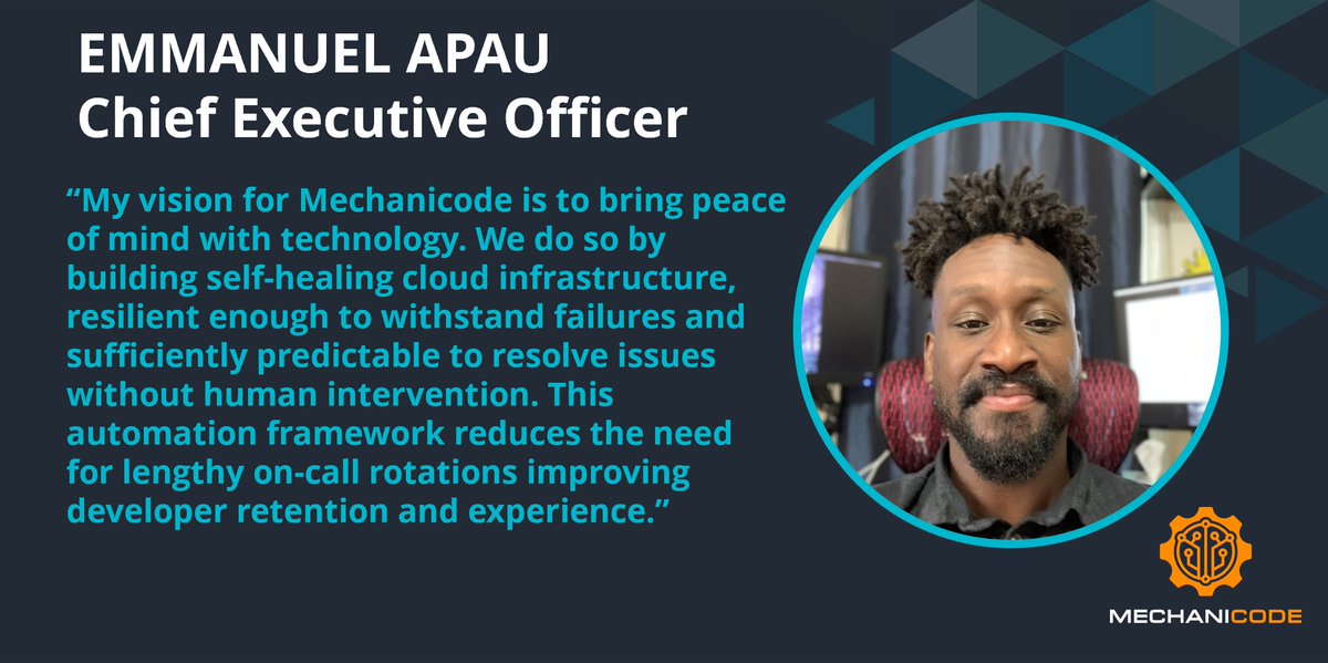 PluribusD's tweet image. As @mechanicode_io grows, the company is focused on onboarding top tier talent and using "co-opetition" as their mantra for growing the business. CEO Emmanuel Apau, shares his vision for the company below.
#supportsmallbusinesses #digitalservices