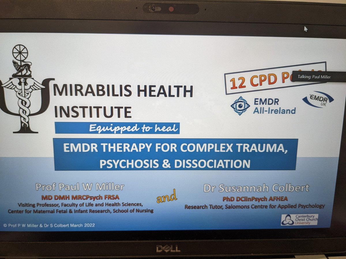 Thoroughly enjoyed attending EMDR for psychosis training. A joy to get to reflect upon the trauma model of psychosis with peers across the world