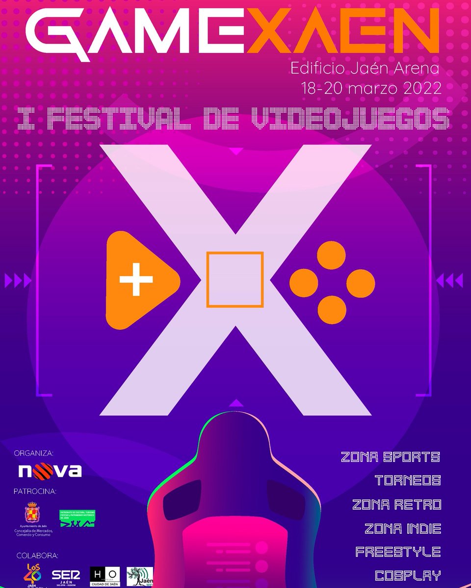 ⚠️EVENTO EN JAEN CAPITAL⚠️

El próximo fin de semana 18,19 y 20 de Marzo llega el festival de videojuegos.

Zona de juegos, exposiciones, escenarios, etc..

COMPRA YA TU ENTRADA!!

➡️megaentradas.com/evento/full-pa…