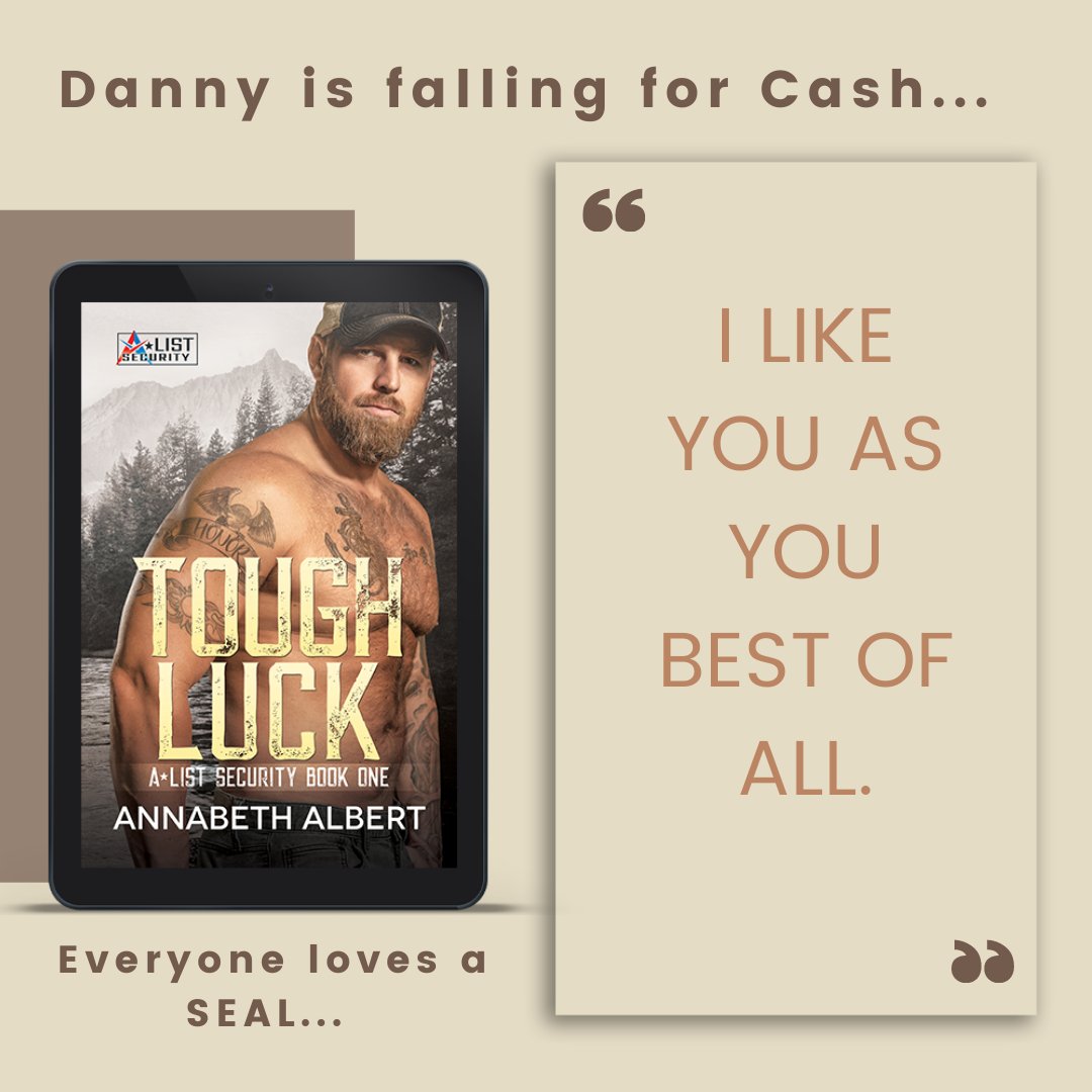 AnnabethAlbert's tweet photo. "I like you as you best of all." #1LineWeds &amp; a chance to share a teaser from TOUGH LUCK. Have you preordered this MM SEAL bodyguard romance yet? Coming March 24! https://t.co/XbDEVwkLib https://t.co/WLM0nHtP3n