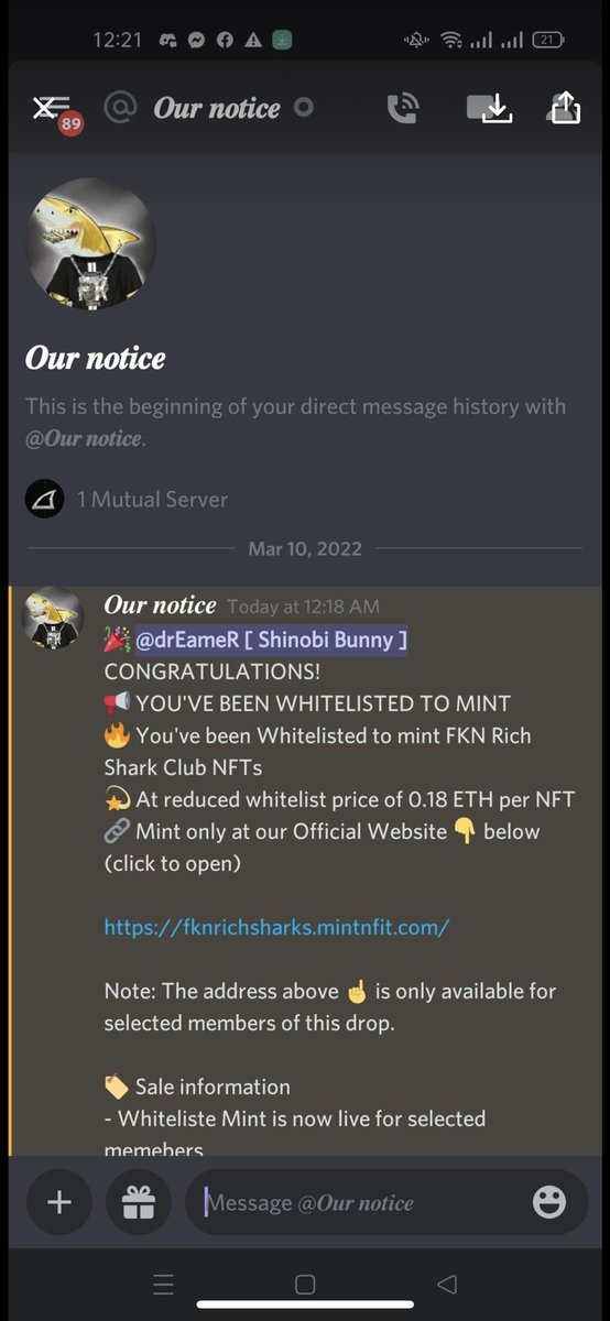 FknRichSharks's tweet photo. 🚨SCAM ALERT🚨

Sharks please be very careful out there! These are scams! 

Our mint will be on FRIDAY MARCH 11th AT 9:30 UTC.

NO WHITELIST NEEDED

#nft #nfts #NFTCommmunity https://t.co/S4Jxy68zD1