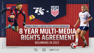 The new agreement, to begin in 2023, will feature matches on #TNT or #TBS and a full slate of matches available through the #HBOMax #streaming platform – marking the 1st time that the streamer has entered the #livesports world. cmsc.ws/E26147 #USMNT #USWNT