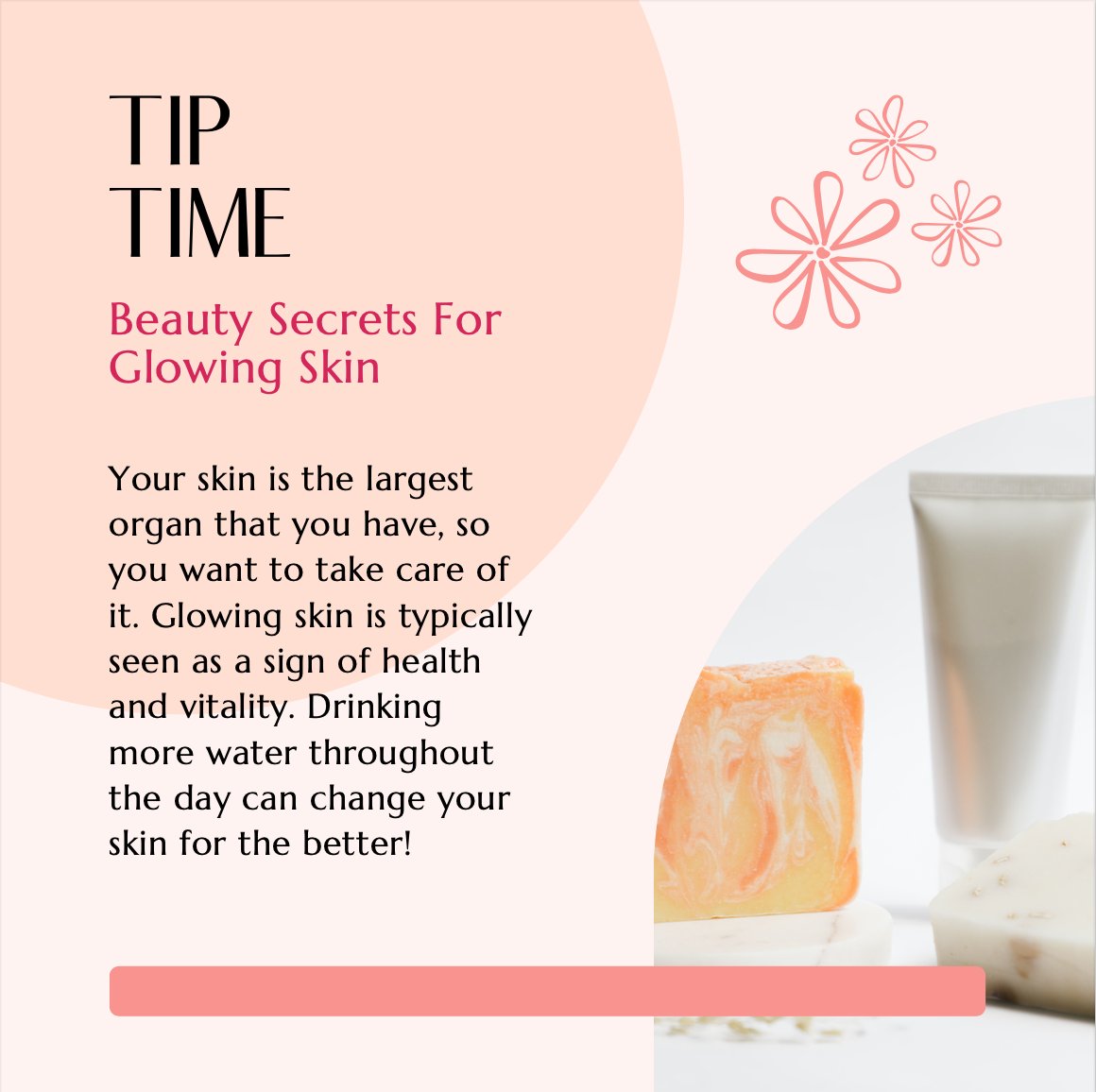 dhoadlab2's tweet image. Your skin is the largest organ that you have, so you want to take care of it. Glowing skin is typically seen as a sign of health and vitality. Drinking more water throughout the day can change your skin for the better!

#healthyliving #healthylifestyle #water #healthyskin