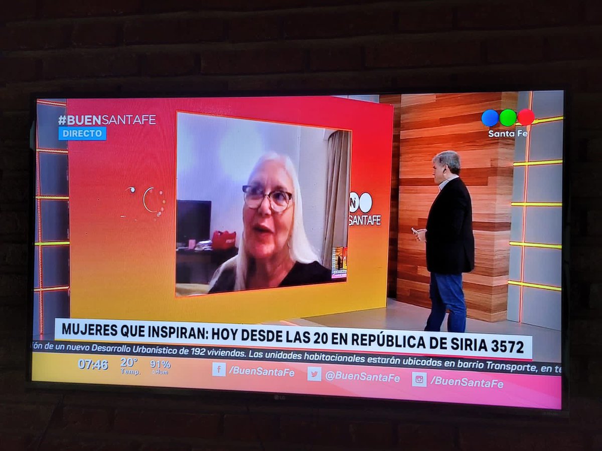 Camess8's tweet photo. #MujeresQueInspiran hoy desde las 20 en #Tribus ¡Gracias @telefesantafe por la entrevista a nuestra presidenta @moyano_marita ! 
@redcame @CAMEMujeres @ADERSANTAFE https://t.co/TssPzQLE9G