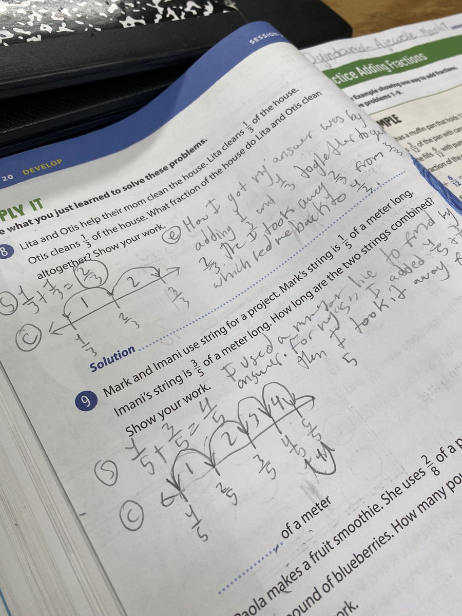 MarsonRichards1's tweet photo. @IFLeeland_PGCPS scholars demonstrate multiple strategies and representations to show their understanding of fractions. A concept that can be abstract in nature suddenly becomes real and concrete!
@SheriReidWilli1 @AngelaW726 @CharterPgcps @ImagineCharters https://t.co/hSxviAx8wU