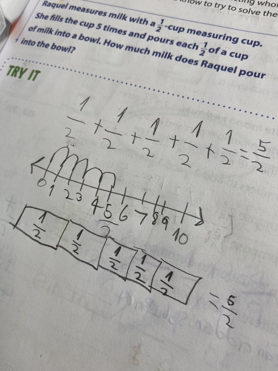 MarsonRichards1's tweet photo. @IFLeeland_PGCPS scholars demonstrate multiple strategies and representations to show their understanding of fractions. A concept that can be abstract in nature suddenly becomes real and concrete!
@SheriReidWilli1 @AngelaW726 @CharterPgcps @ImagineCharters https://t.co/hSxviAx8wU