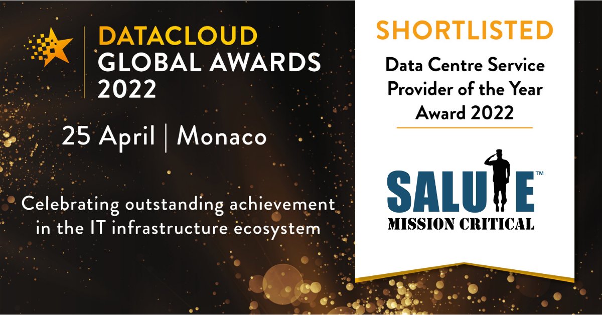 We are excited to announce being on the shortlist for the #DataCloudGlobalCongress Awards! Making the list for the 'Global Data Centre Service Provider of the Year' is an honor and we look forward to attending the ceremony in Monaco. events.broad-group.com/event/57ee993e…