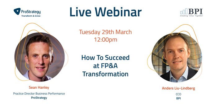 ProStrategy_Nav's tweet photo. Celebrate with us, the launch of the new FP&amp;A eBook with thanks to @IBM on the publication for Business Partnering Institute.

Register for our upcoming webinar Tuesday 29th March to learn more from experts in their field: @LiuLindberg

https://t.co/w6z5xnWplO

#finance https://t.co/ACE9cnLfsd