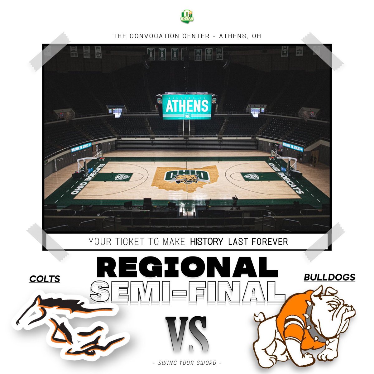 GoColtAthletics's tweet photo. • 𝐖𝐄𝐋𝐂𝐎𝐌𝐄 𝐓𝐎 𝐀𝐓𝐇𝐄𝐍𝐒, 𝐎𝐇𝐈𝐎 • 

🏀 | 𝐓𝐎𝐔𝐑𝐍𝐀𝐌𝐄𝐍𝐓 𝐑𝟓
 𝐒𝐖𝐈𝐍𝐆 𝐘𝐎𝐔𝐑 𝐒𝐖𝐎𝐑𝐃
- @MHSColtsBB 

🆚 Heath Bulldogs
⏰ 6:00PM
📍 𝗔𝘁𝗵𝗲𝗻𝘀, 𝗢𝗛
🏟 𝗖𝗼𝗻𝘃𝗼𝗰𝗮𝘁𝗶𝗼𝗻 𝗖𝗲𝗻𝘁𝗲𝗿
🎟 https://t.co/C1UFmq45Yu

#GoColts🐴 https://t.co/Kt0t77JrXZ